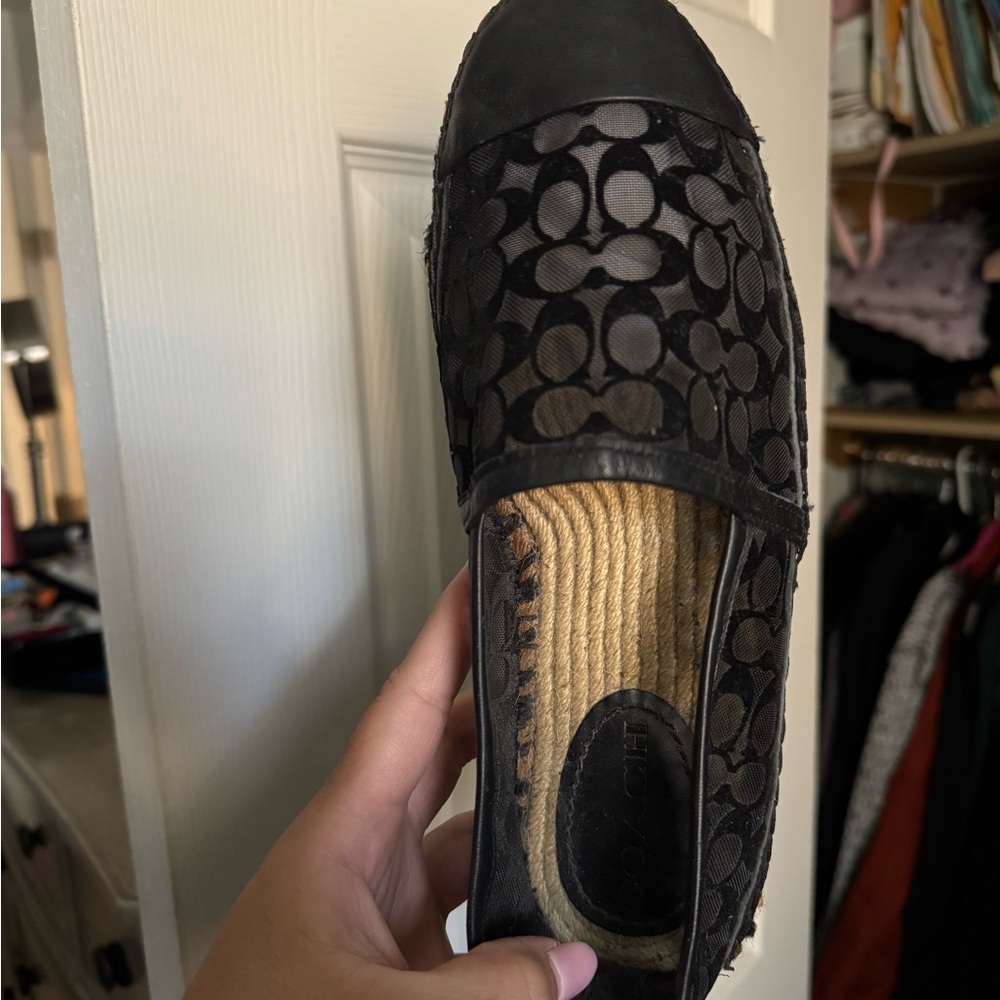 Coach Black Patterned Espadrilles - image 3